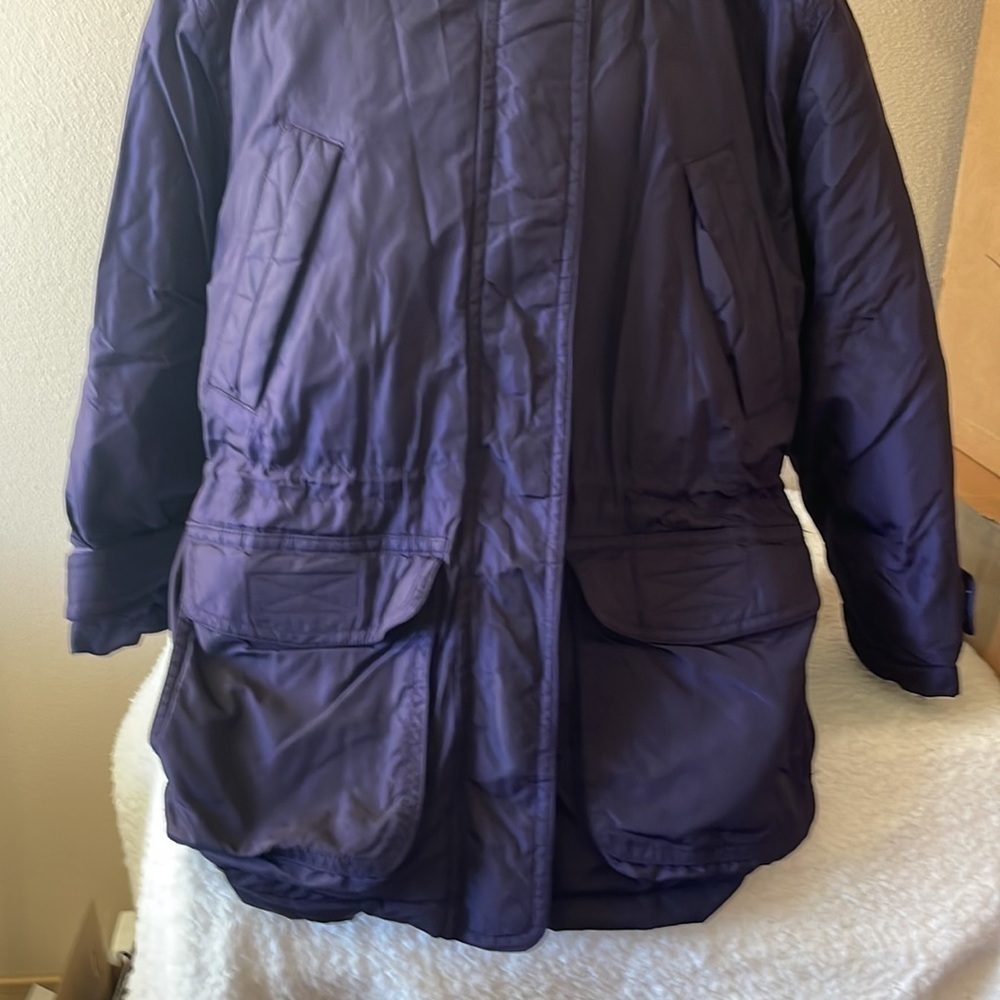 EDDIE Bauer Goose Down Nylon Coat Size Medium - Picture 3 of 12
